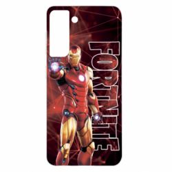Чехол для Samsung S21 Iron Man Fortnite - PrintSalon