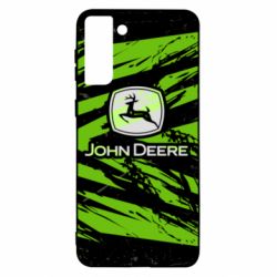 Чохол для Samsung S21+ John Deere and green background - PrintSalon