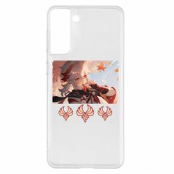 Чехол для Samsung S21+ Kazuha with anemo symbol
