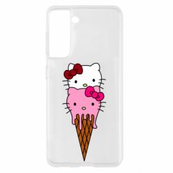 Чехол для Samsung S21 Kitty ice cream - PrintSalon