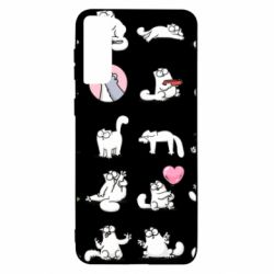 Чохол для Samsung S21+ Кот Саймона емоції - PrintSalon