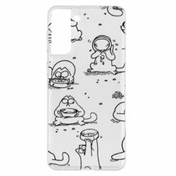 Чохол для Samsung S21+ Кіт Саймона - PrintSalon