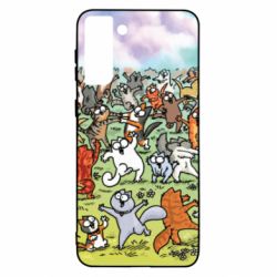 Чохол для Samsung S21+ Коти танцюють - PrintSalon