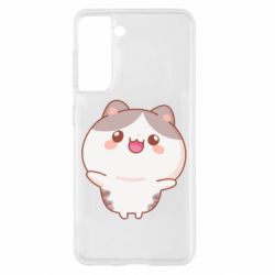 Чехол для Samsung S21 Котик обнимает тебя - PrintSalon