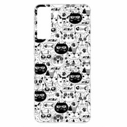 Чохол для Samsung S21+ Коти патерн - PrintSalon