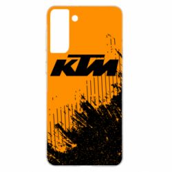 Чехол для Samsung S21+ KTM and grunge background - PrintSalon