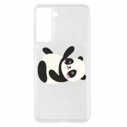 Чехол для Samsung S21 Little panda - PrintSalon