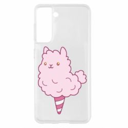 Чехол для Samsung S21 Llama Ice Cream - PrintSalon