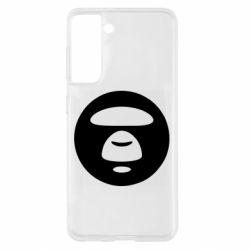 Чехол для Samsung S21 Logo Bape Monkey - PrintSalon