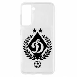 Чехол для Samsung S21 Лого Динамо с колосками - PrintSalon