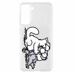 Чохол для Samsung S21 Любов котів - PrintSalon