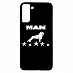 Чехол для Samsung S21+ Man lion and stars - PrintSalon