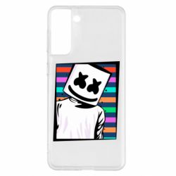 Чехол для Samsung S21+ Marshmello Colorful Portrait - PrintSalon