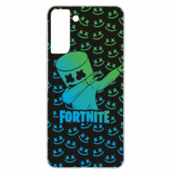 Чехол для Samsung S21+ Marshmello Fortnite Dab Neon - PrintSalon