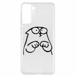 Чехол для Samsung S21+ Милый Кот Саймона - PrintSalon