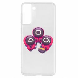 Чехол для Samsung S21+ Милые солдаты из игры в кальмара - PrintSalon