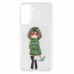 Чехол для Samsung S21 Minecraft anime - PrintSalon