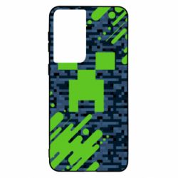 Чехол для Samsung S21 Minecraft Creeper - PrintSalon
