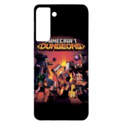 Чехол для Samsung S21 Minecraft Dungeons new - PrintSalon