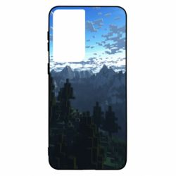 Чехол для Samsung S21 Minecraft nature - PrintSalon