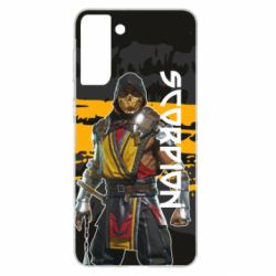 Чехол для Samsung S21+ Mortal Kombat-Scorpion-PrintSalon Чехол для Samsung S21+ Mortal Kombat-Scorpion