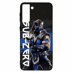 Чехол для Samsung S21+ Mortal Kombat Sub-Zero-PrintSalon Чехол для Samsung S21+ Mortal Kombat Sub-Zero