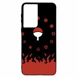 Чехол для Samsung S21 Naruto Sasuke Uchiha Sharingan - PrintSalon