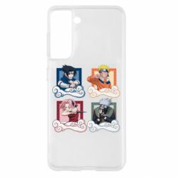 Чехол для Samsung S21 Naruto team 7 in action - PrintSalon