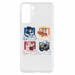Чехол для Samsung S21+ Naruto team 7 in action - PrintSalon