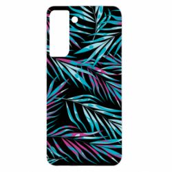 Чохол для Samsung S21 Neon Palm Leaves - PrintSalon