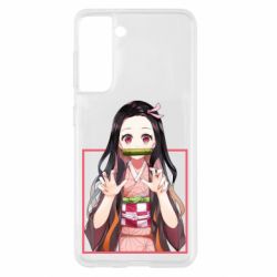 Чехол для Samsung S21 Nezuko - PrintSalon