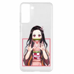 Чехол для Samsung S21+ Nezuko - PrintSalon