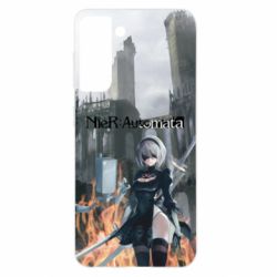 Чехол для Samsung S21 Nier Automata 2B - PrintSalon
