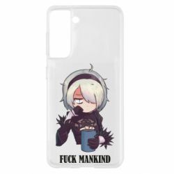 Чохол для Samsung S21 Nier. Fuck Mankind - PrintSalon