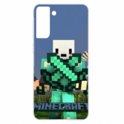 Чехол для Samsung S21+ Novaskin Minecraft - PrintSalon