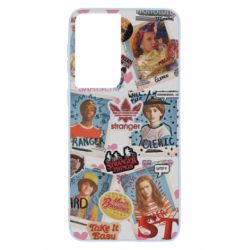 Чехол для Samsung S21 Очень странные дела. Стикеры - PrintSalon