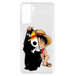 Чехол для Samsung S21+ One piece chibi Luffy - PrintSalon