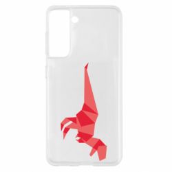 Чехол для Samsung S21 Origami dinosaur - PrintSalon