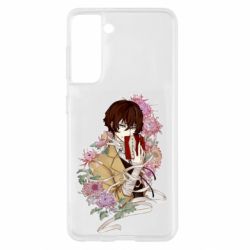 Чохол для Samsung S21 Osamu Dazai in flowers