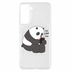 Чехол для Samsung S21 Панда лайк - PrintSalon