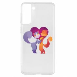 Чохол для Samsung S21+ Парочка. Котики - PrintSalon