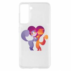 Чохол для Samsung S21 Парочка. Котики - PrintSalon