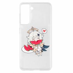 Чохол для Samsung S21 Паймон з кавуном - PrintSalon