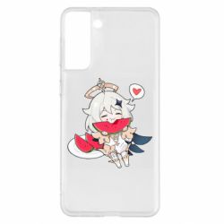 Чохол для Samsung S21+ Паймон з кавуном - PrintSalon