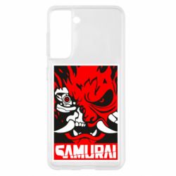 Чехол для Samsung S21 Poster samurai Cyberpunk - PrintSalon