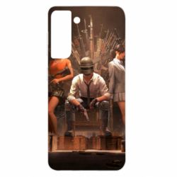 Чохол для Samsung S21 Pubg on the throne-PrintSalon Чохол для Samsung S21 Pubg on the throne