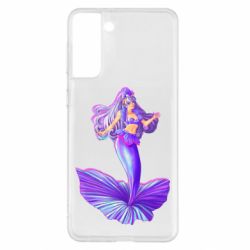Чехол для Samsung S21+ Purple Mermaid Barbie - PrintSalon