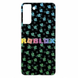 Чехол для Samsung S21+ Roblox And Logo 3D - PrintSalon