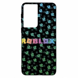 Чехол для Samsung S21 Roblox And Logo 3D - PrintSalon