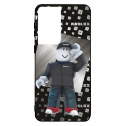 Чохол для Samsung S21 Roblox And Metal Logo - PrintSalon